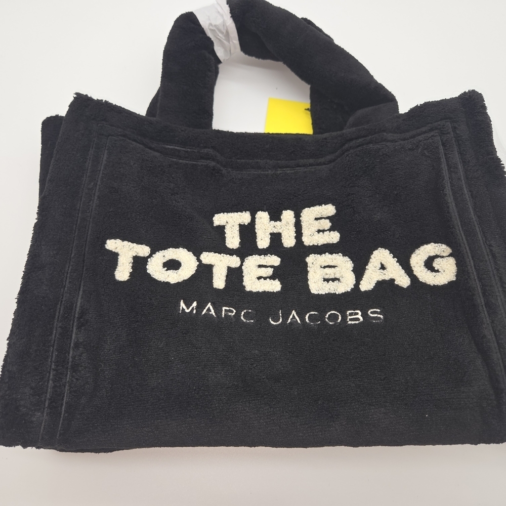 Marc Jacobs Black and White Tote Bag - Terry Cloth